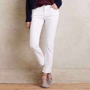 AG Stevie Cuff White Denim